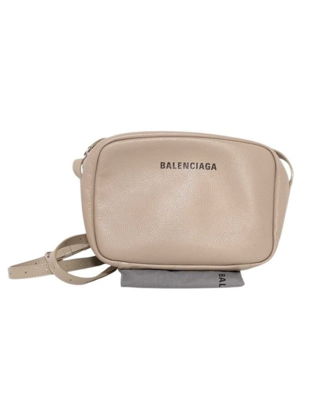 Balenciaga Shoulder Bag Everyday Beige Leather